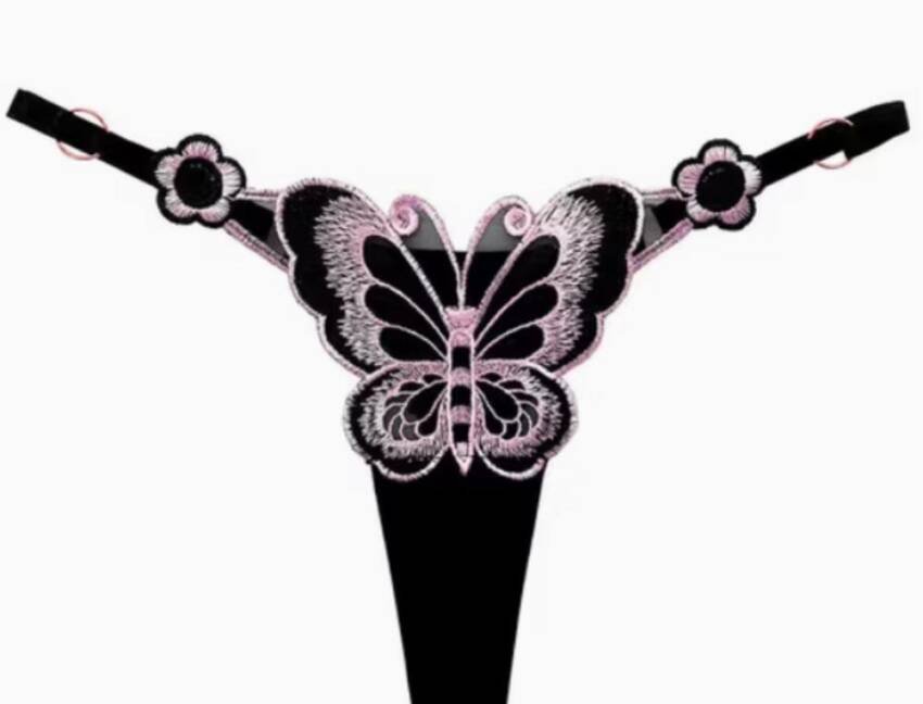 Colaless Bordado Mariposa, Cinta Ajustable Lenceria Exotica - Imagen 24