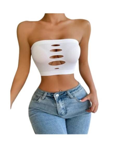 Crop Tops Sujetador con abertura Sexy 2023