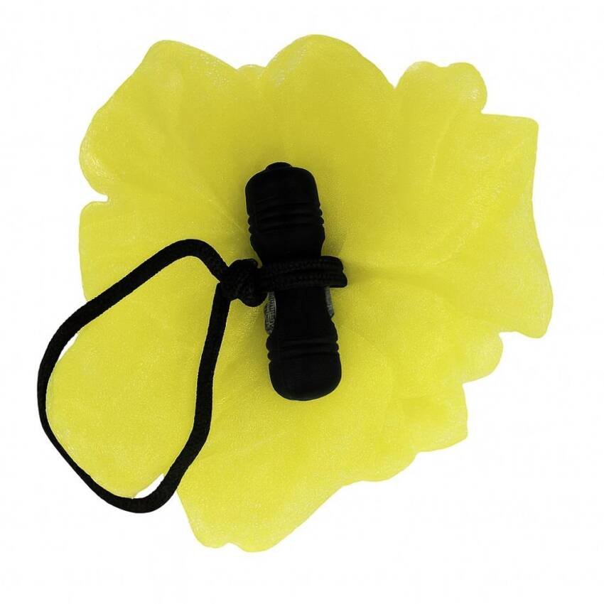 Esponja de baño vibratoria amarilla