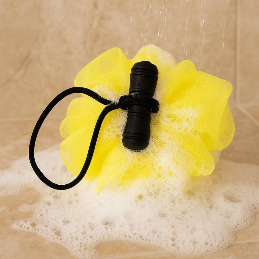 Esponja de baño vibratoria amarilla - Imagen 3