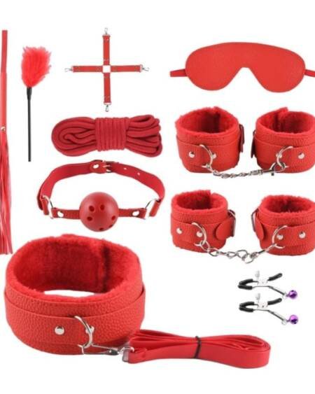 Kit De Sumision Bdsm Sadomasoquismo Bondage 9pcs