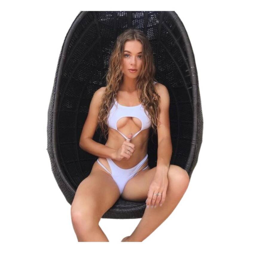 Traje De Baño Bikini Corte Alto Ahuecado Sexy 2 Piezas 2022 - Imagen 9
