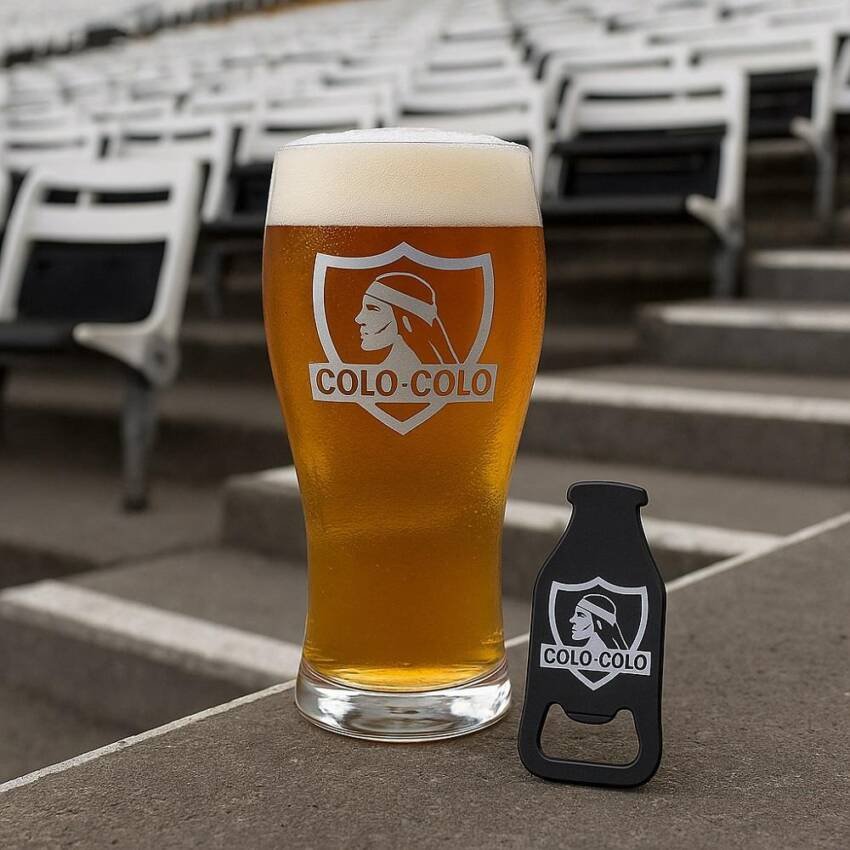 Set Vaso y Destapador Colo Colo Oficial Regalo Hincha - Imagen 8