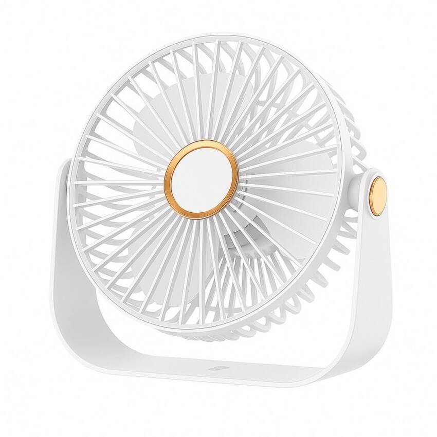 Ventilador de Escritorio Portátil USB con Luz Recargable 17 cm