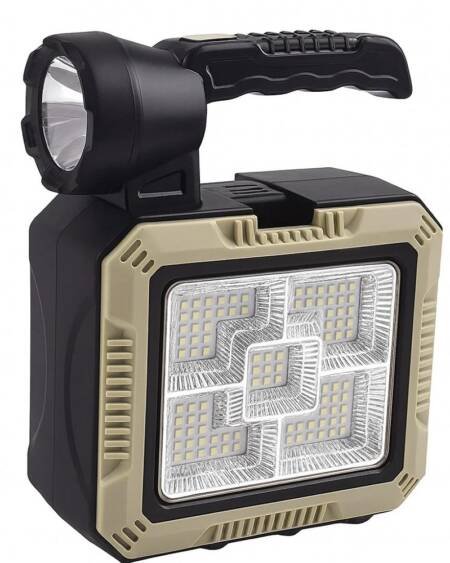 Linterna LED Solar Recargable con Herramientas Integradas