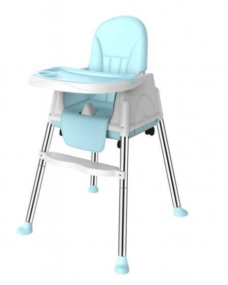 Silla De Comer Para Bebés Portátil Con Ruedas Ajustable