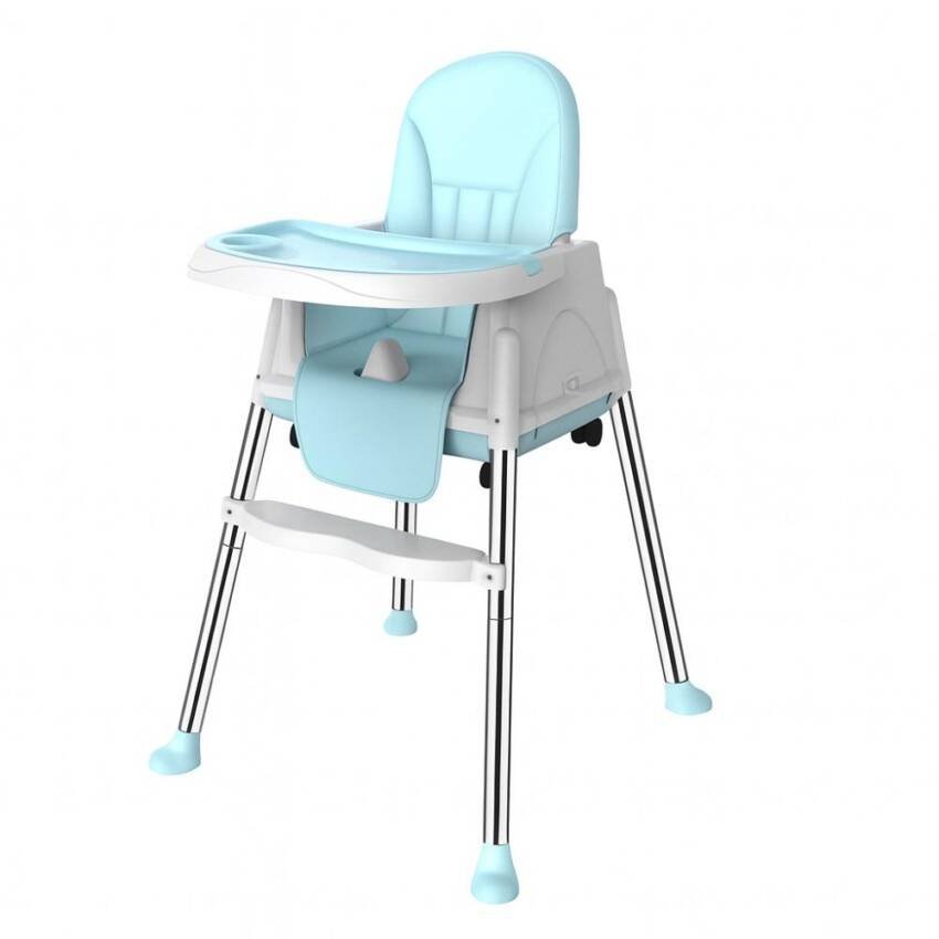 Silla De Comer Para Bebés Portátil Con Ruedas Ajustable