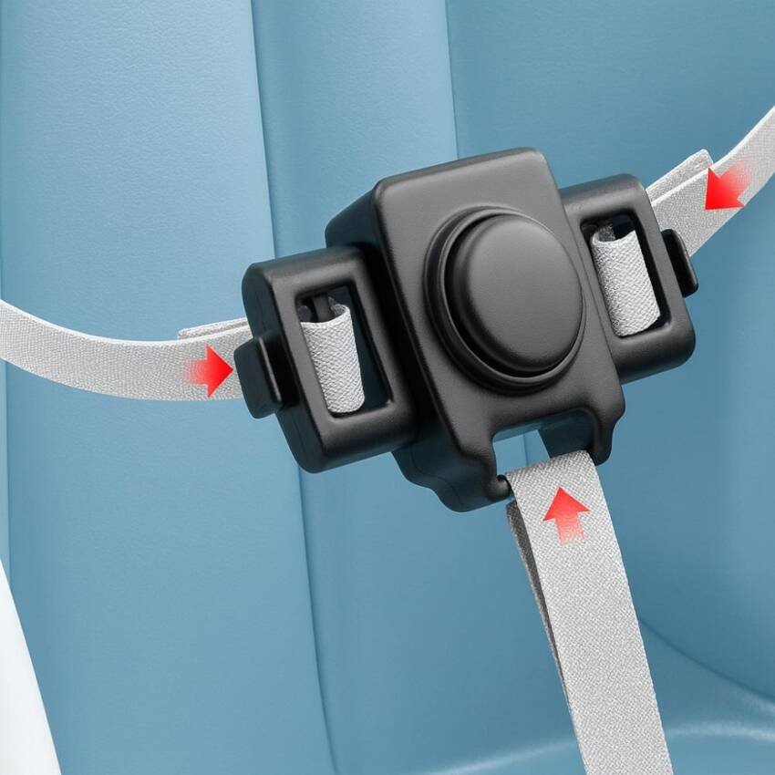 Silla De Comer Para Bebés Portátil Con Ruedas Ajustable - Imagen 4