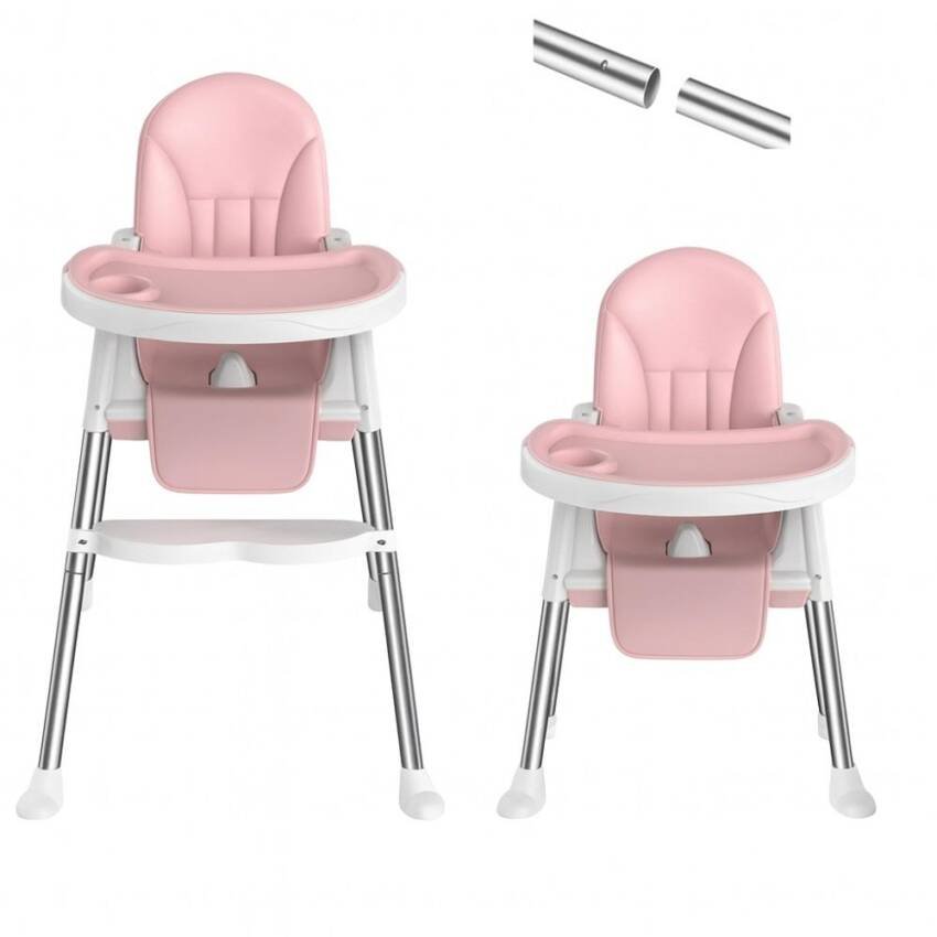 Silla De Comer Para Bebés Portátil Con Ruedas Ajustable - Imagen 10