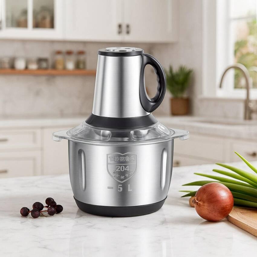 triturador Procesador De Alimentos Electrico 5 Litros 500w Picador - Imagen 2