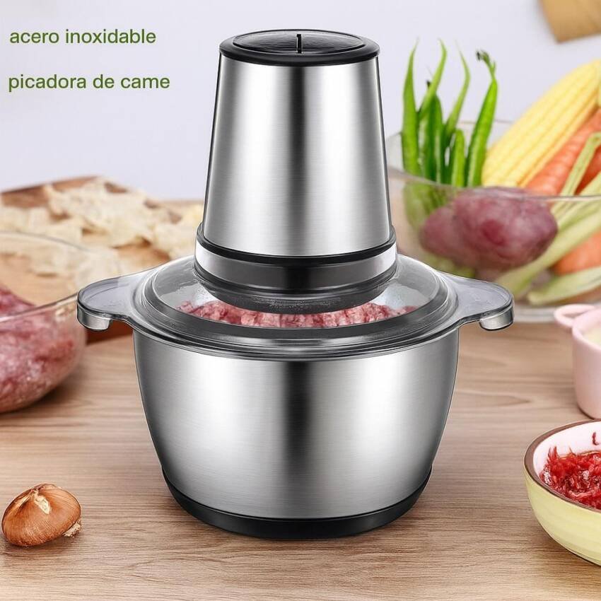 triturador Procesador De Alimentos Electrico 5 Litros 500w Picador - Imagen 3