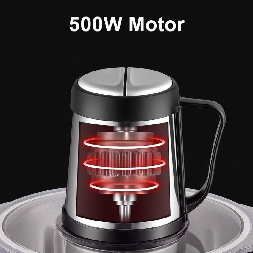 triturador Procesador De Alimentos Electrico 5 Litros 500w Picador - Imagen 6