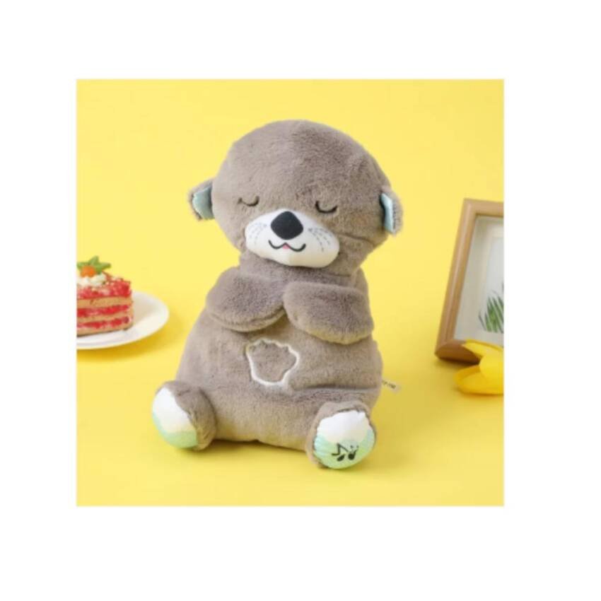 Nutria Peluche Relajante Luz Musical Juguete Respiración - Imagen 11
