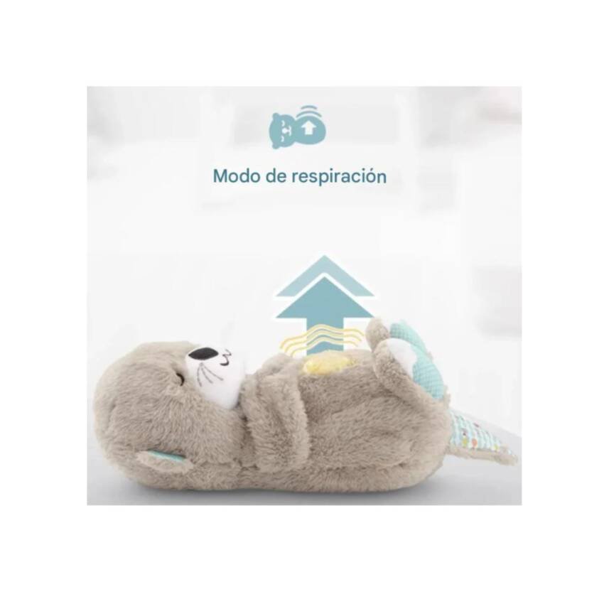 Nutria Peluche Relajante Luz Musical Juguete Respiración - Imagen 17