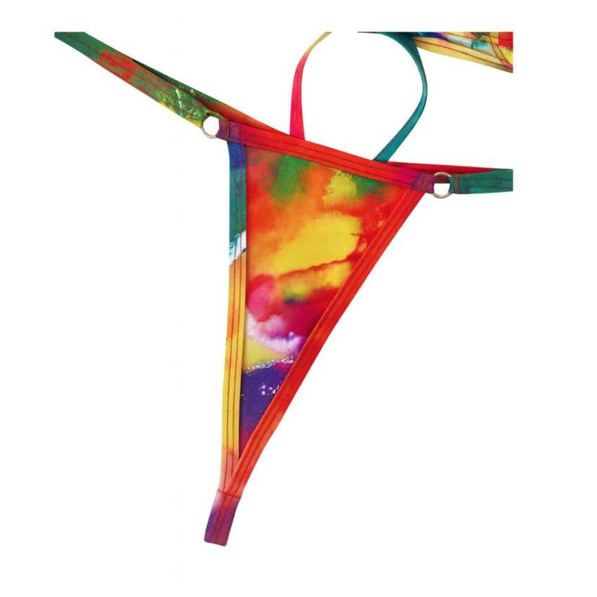 Traje Baño Bikini Micro Triángulo Con Estampado Muy Sexi - Imagen 6
