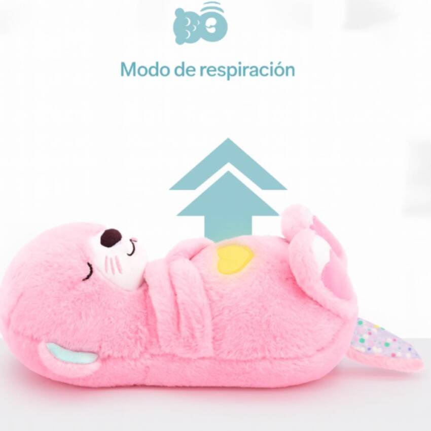 Nutria Peluche Relajante Luz Musical Juguete Respiración - Imagen 34
