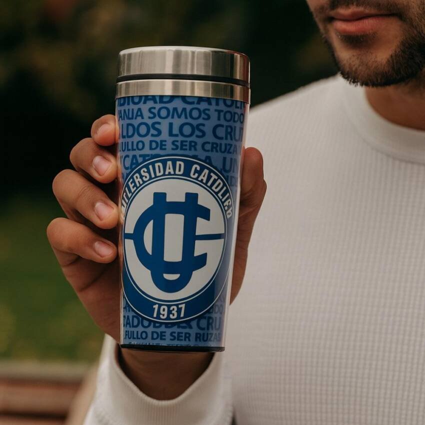 Mug Térmico Universidad Católica Cruzados 500ml - Imagen 2