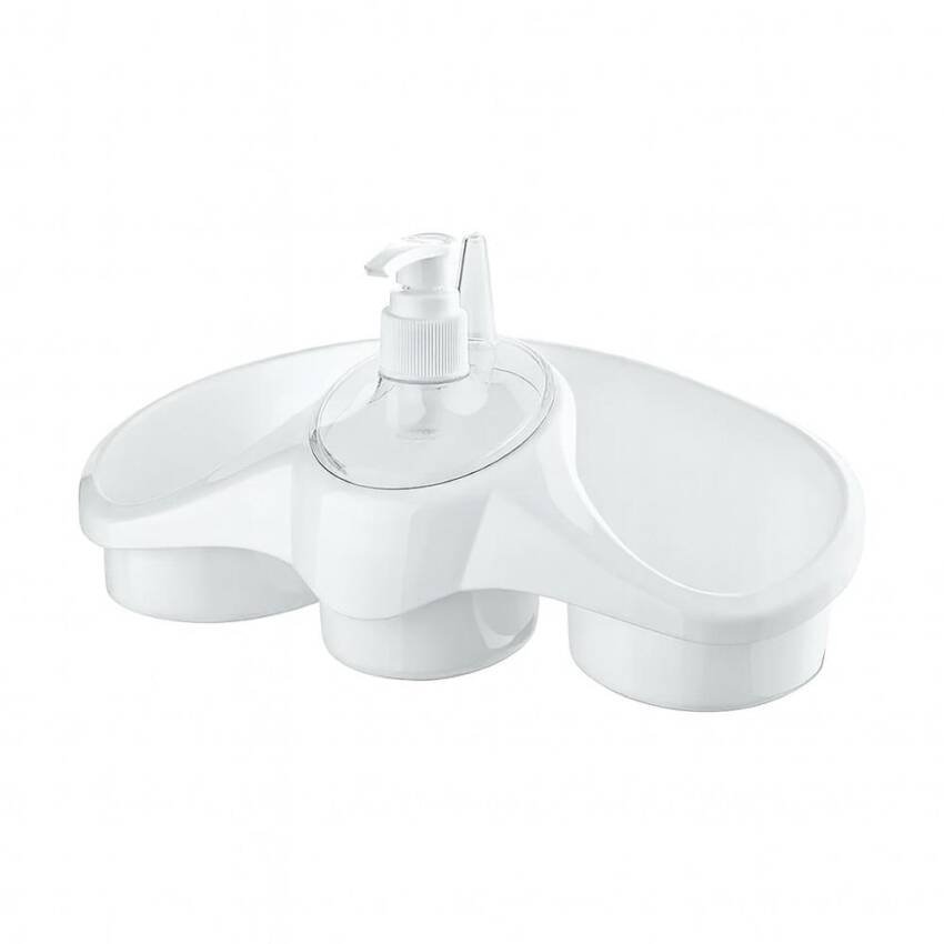 Set Dispensador de Jabón y Organizador Titiz Cocina - Blanco