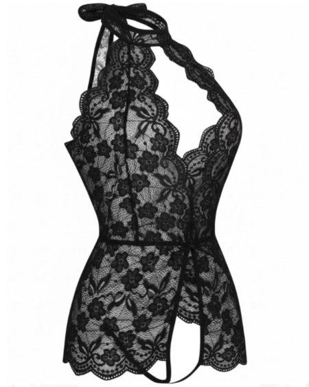 Lencería Erótica Sexy Mujer, Entrepierna Abierta Picardía