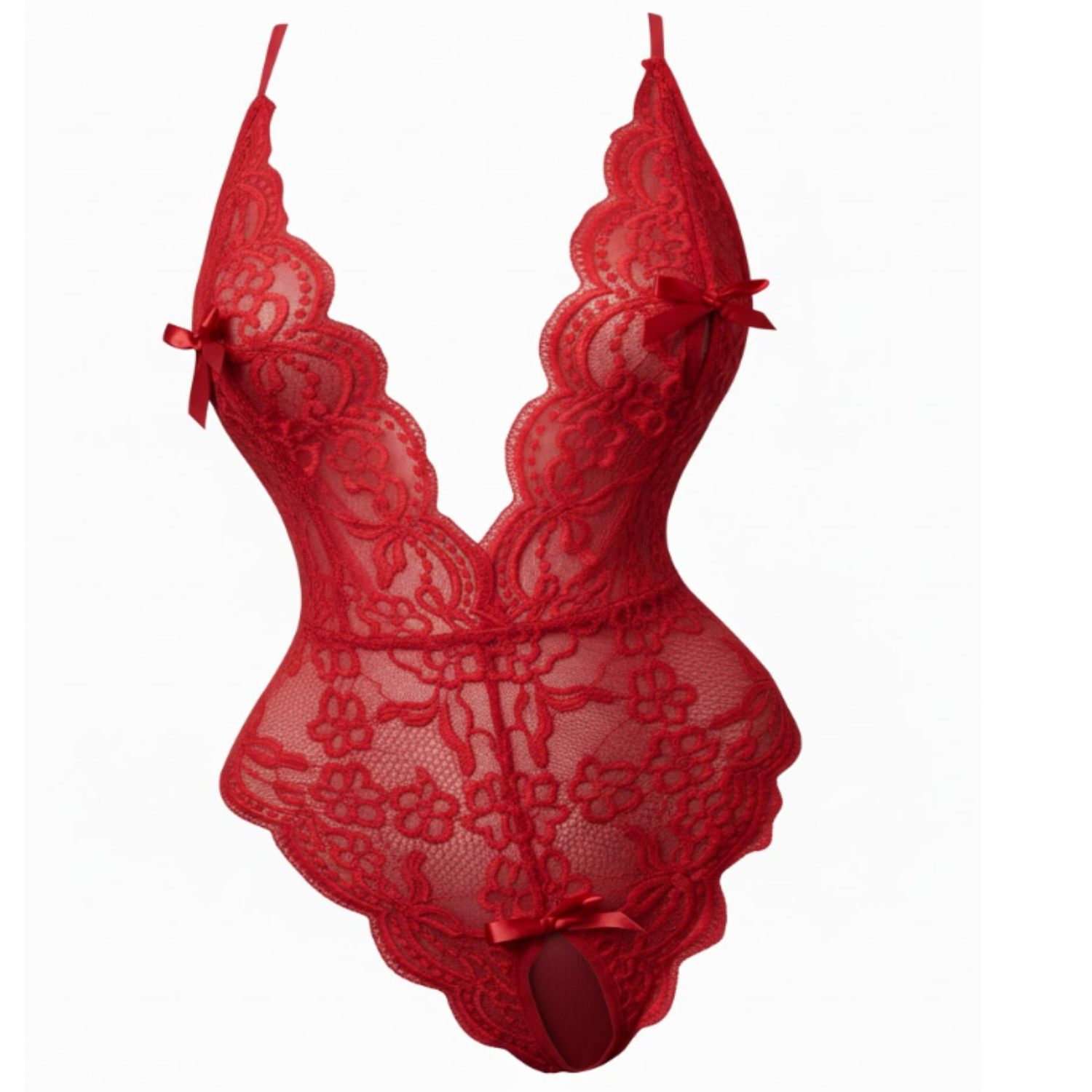 Lenceria Sexy Transparente Para Mujer, Entrepierna Abierta - Imagen 6