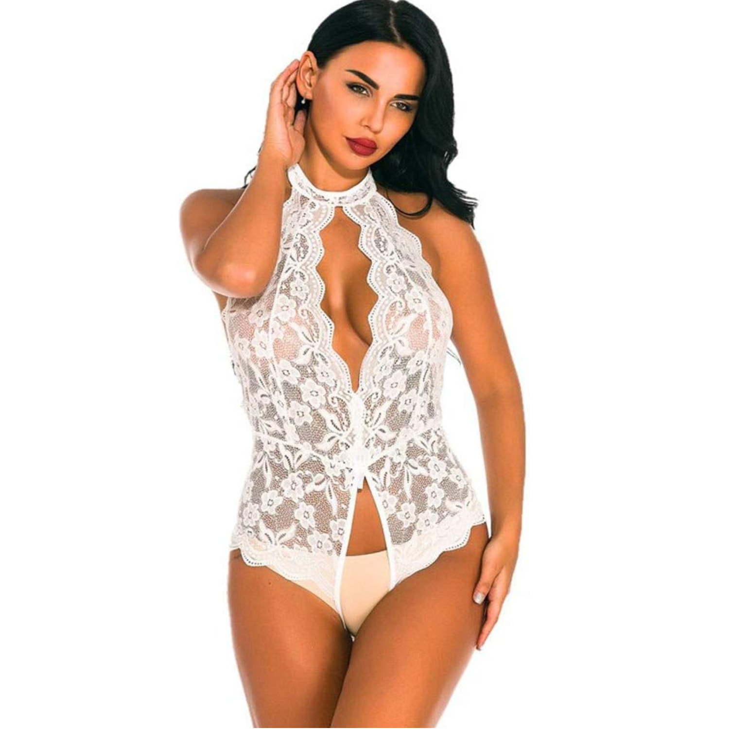 Lencería Erótica Sexy Mujer, Entrepierna Abierta Picardía - Imagen 12