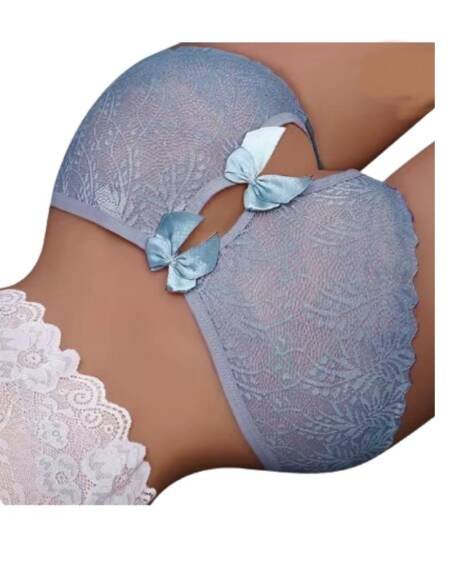 Calzones Sexy Negros Abiertos Lencería Encaje Bragas