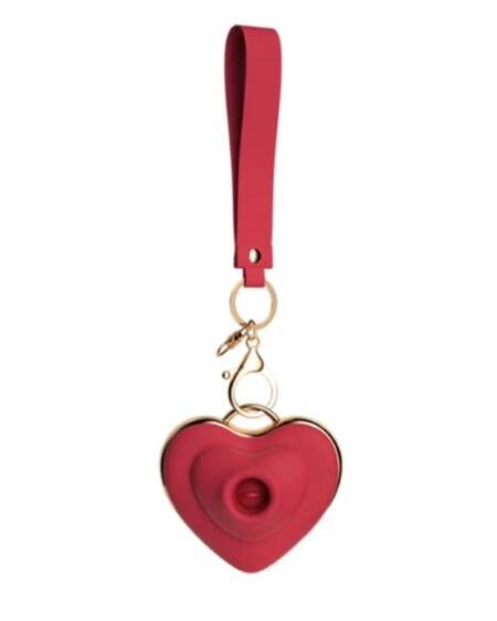 Llavero Vibrador  Íntimo con Lengua Lamedora Recargable