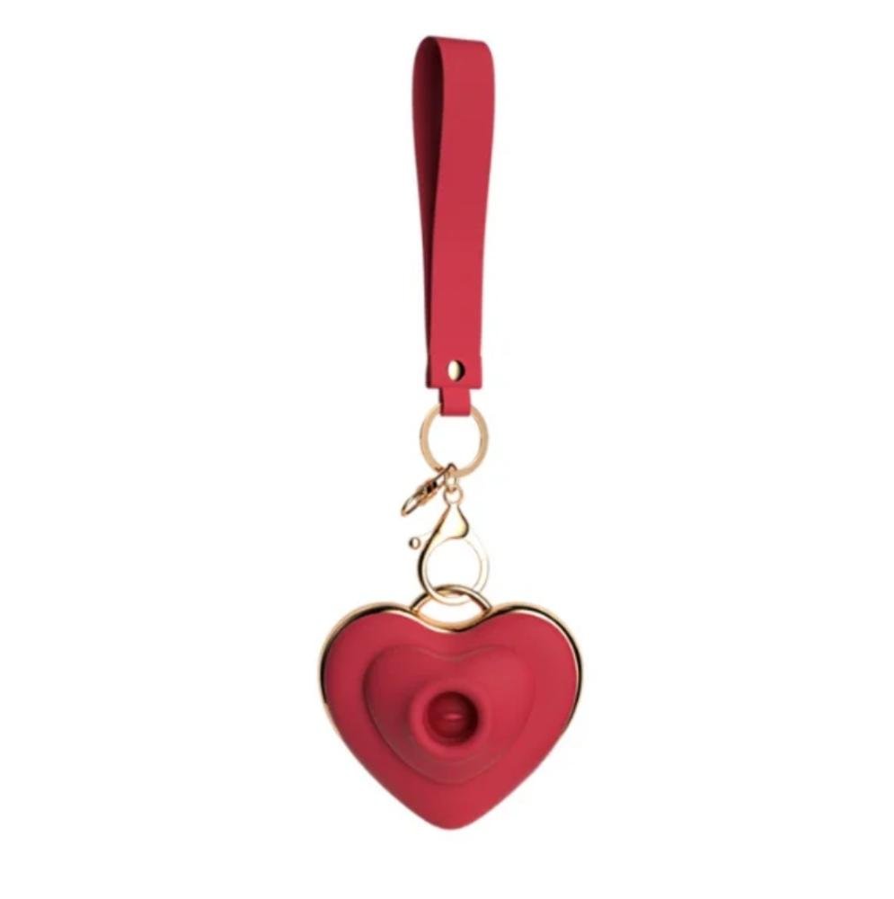 Llavero Vibrador Íntimo con Lengua Lamedora Recargable