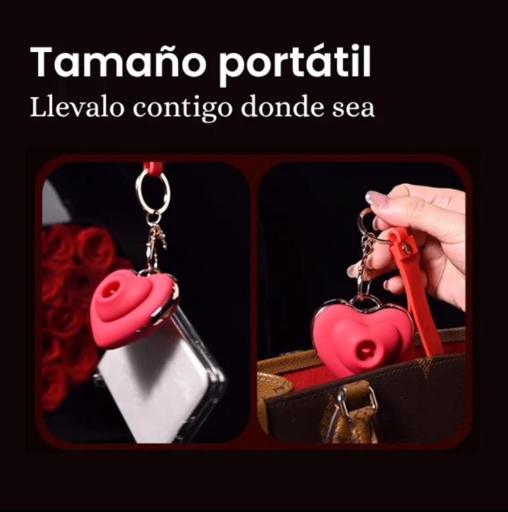 Llavero Vibrador Íntimo con Lengua Lamedora Recargable - Imagen 5